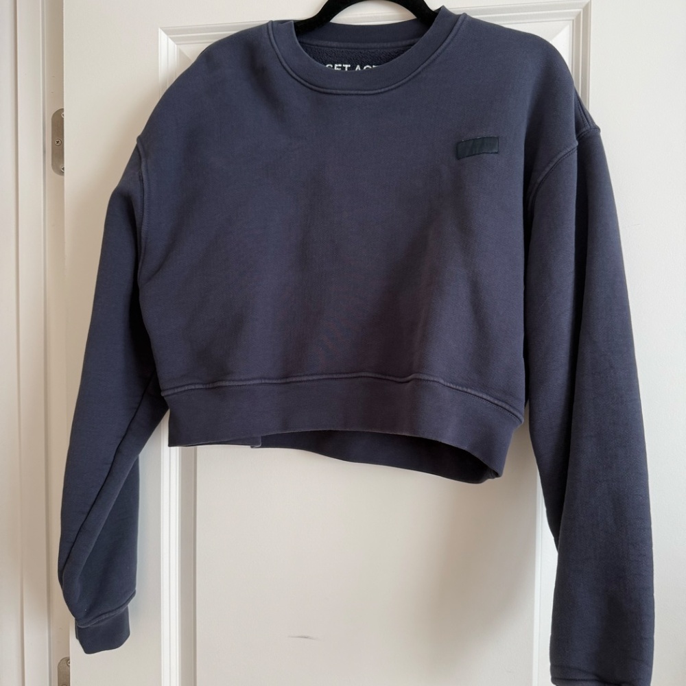 SET ACTIVE CROPPED CREWNECK - OXFORD